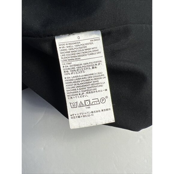 Banana Republic Black Dress Short Sleeve Sheath Size 0 Lined - Picture 7 of 8